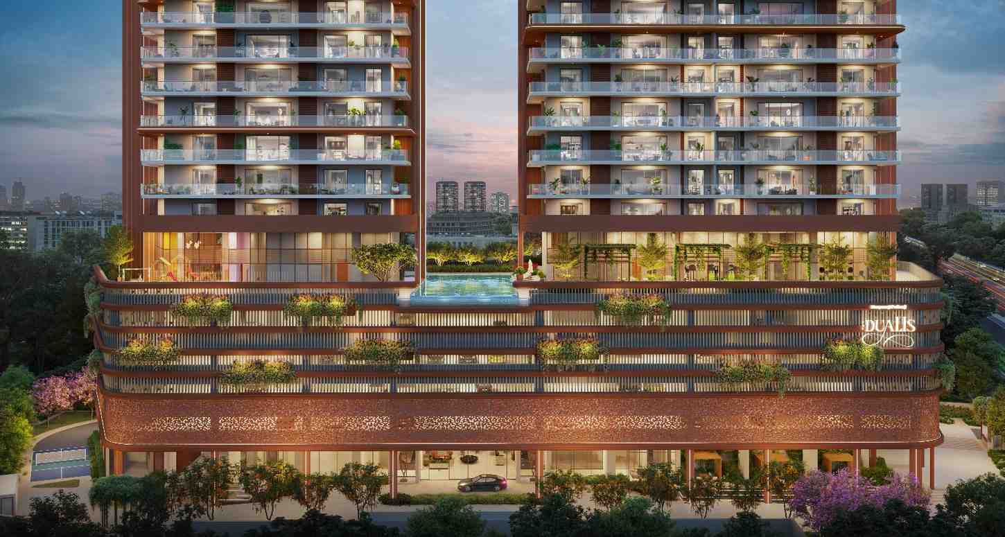 Spacious Bedroom in The Dualis 4 BHK Apartment